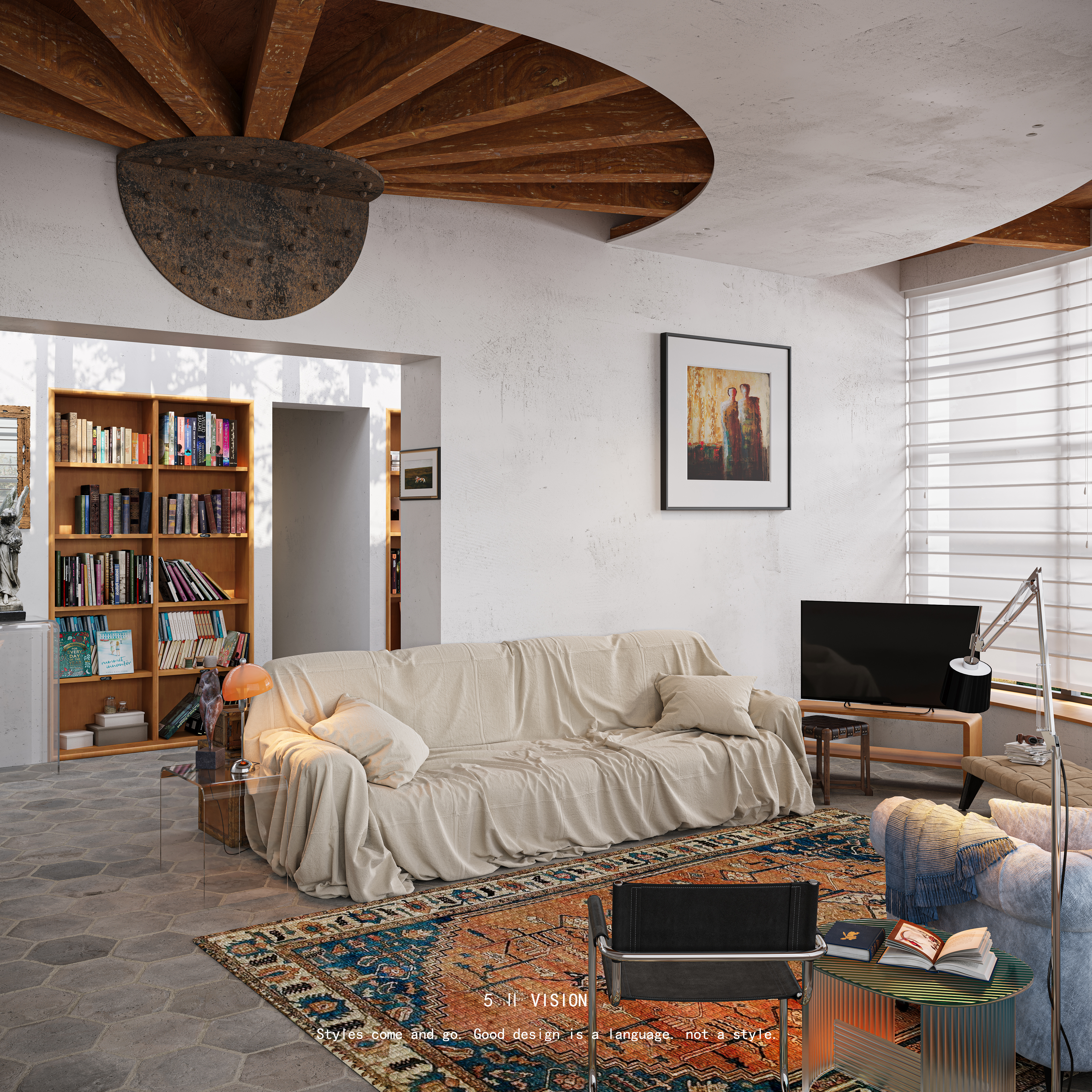 效果图软装色彩搭配练习-3