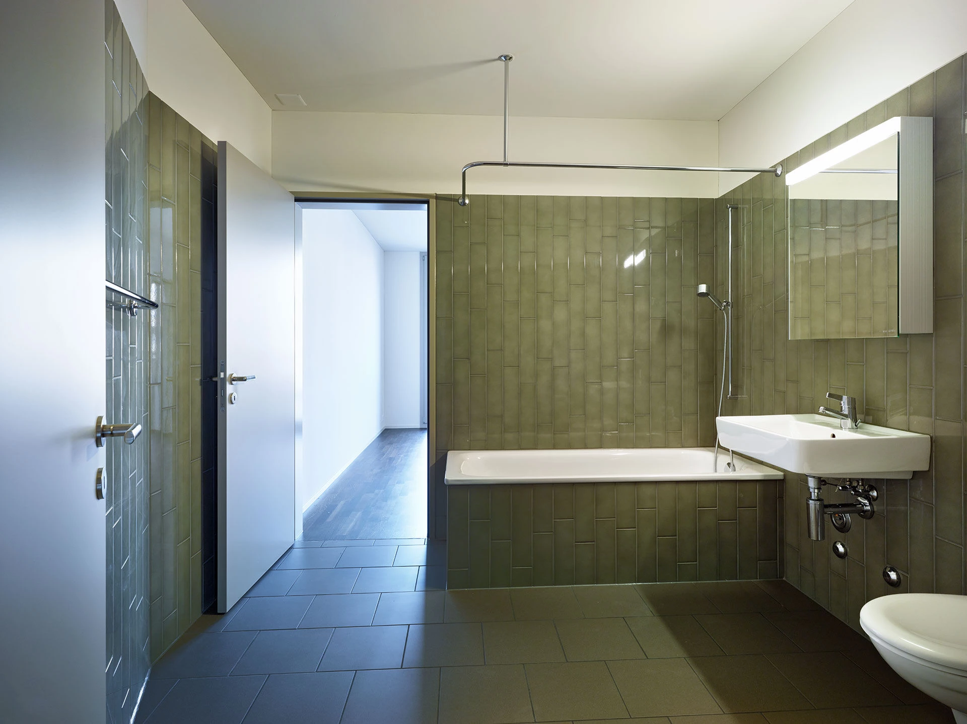 瑞士 Fahrweid 区弧形公寓建筑-27