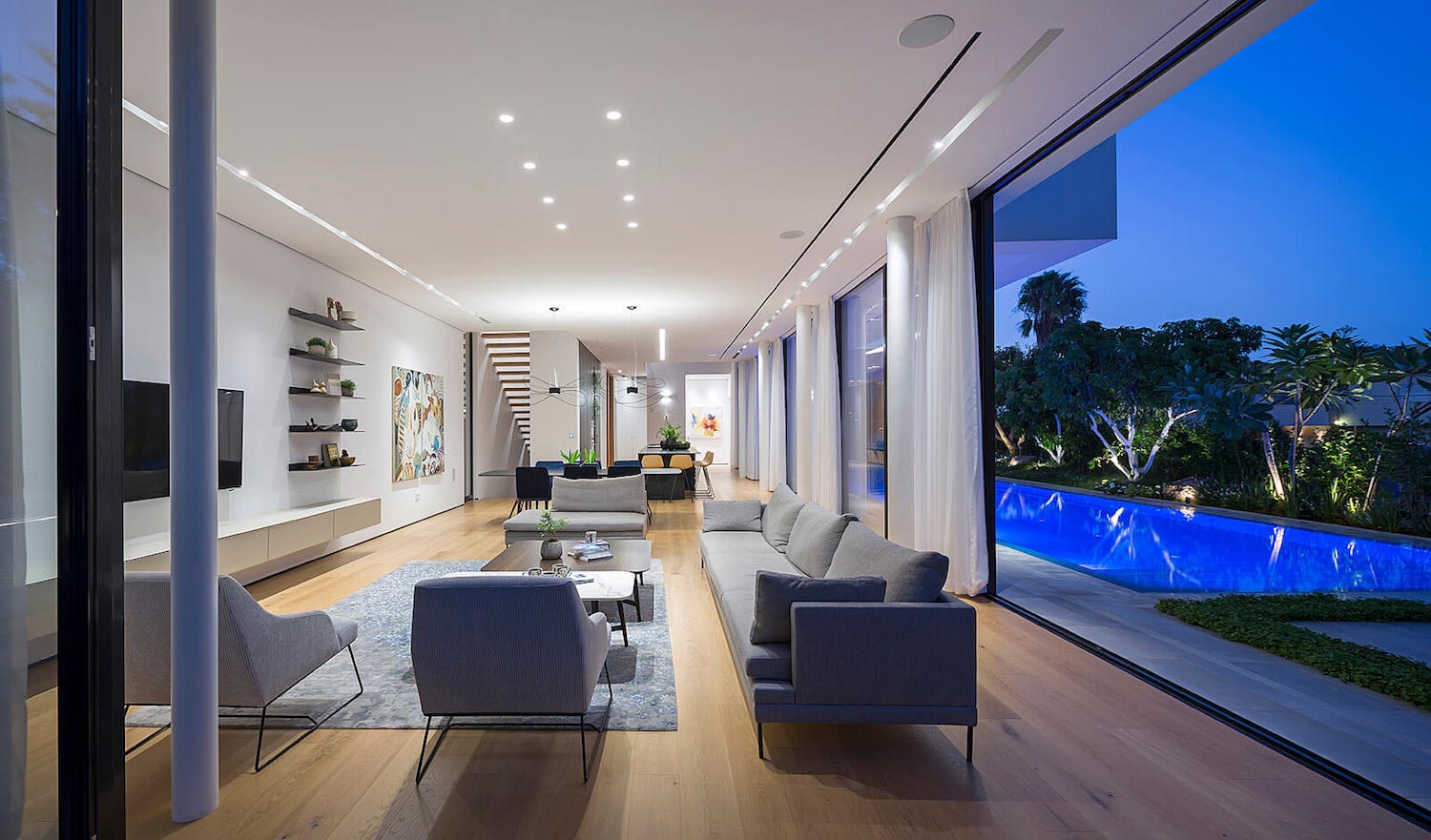 L shaped house designed to have the park with Eucalyptus trees seen as a continuation of its own garden   Page 3 of 3   CAANdesign  Architecture and home design blog-8