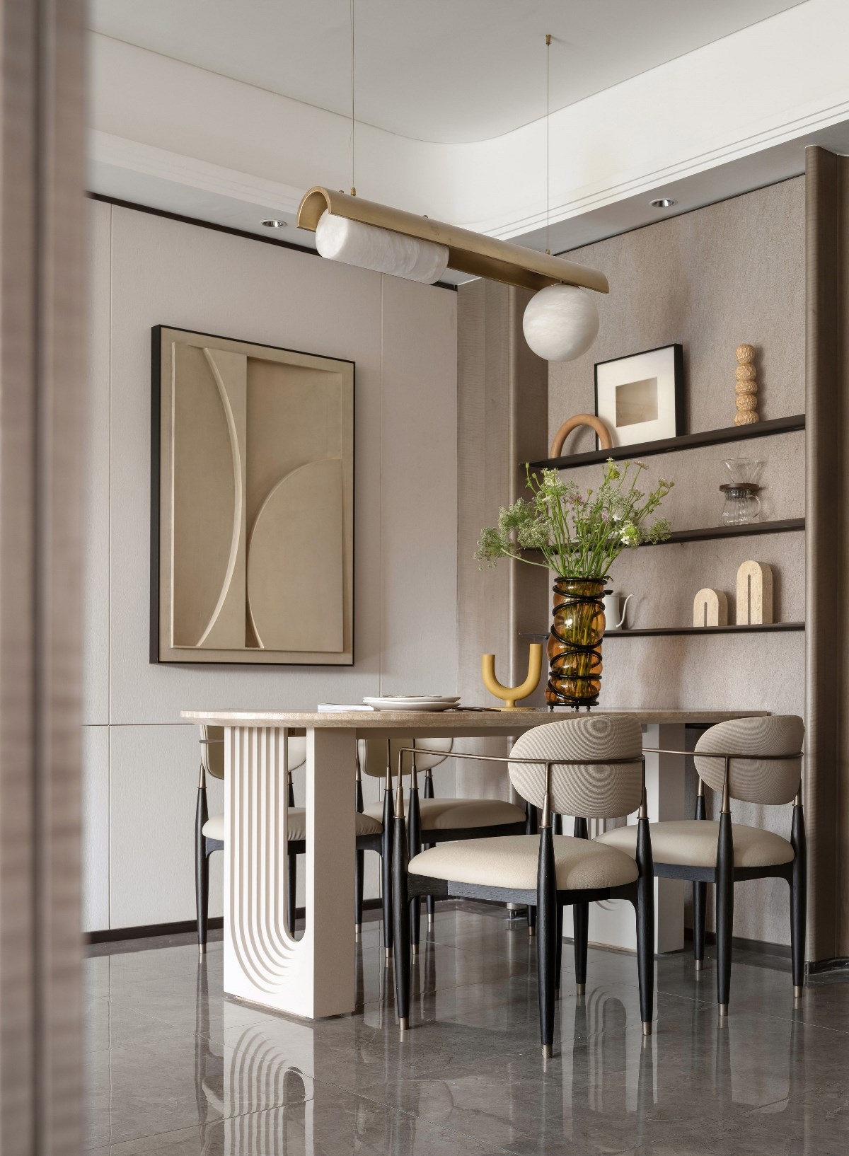 简约的形态，柔美的线条，将现代艺术审美融入空间-4