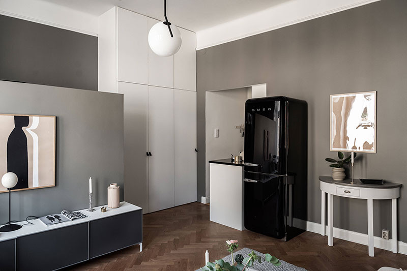 黑色时尚小公寓设计-10