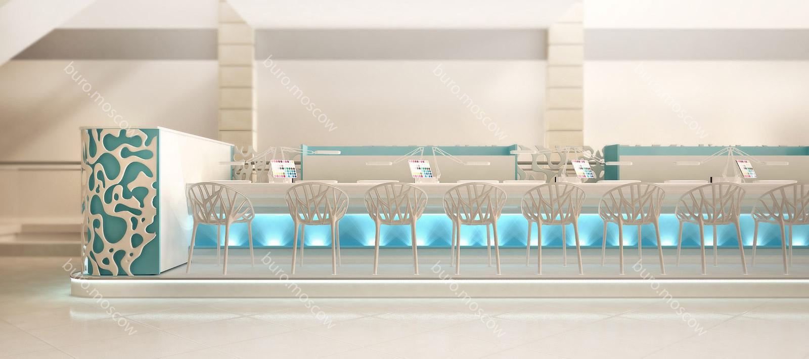 Дизайн островного нэйл-бара для ЛЛ в ТЦ Метрополис-27