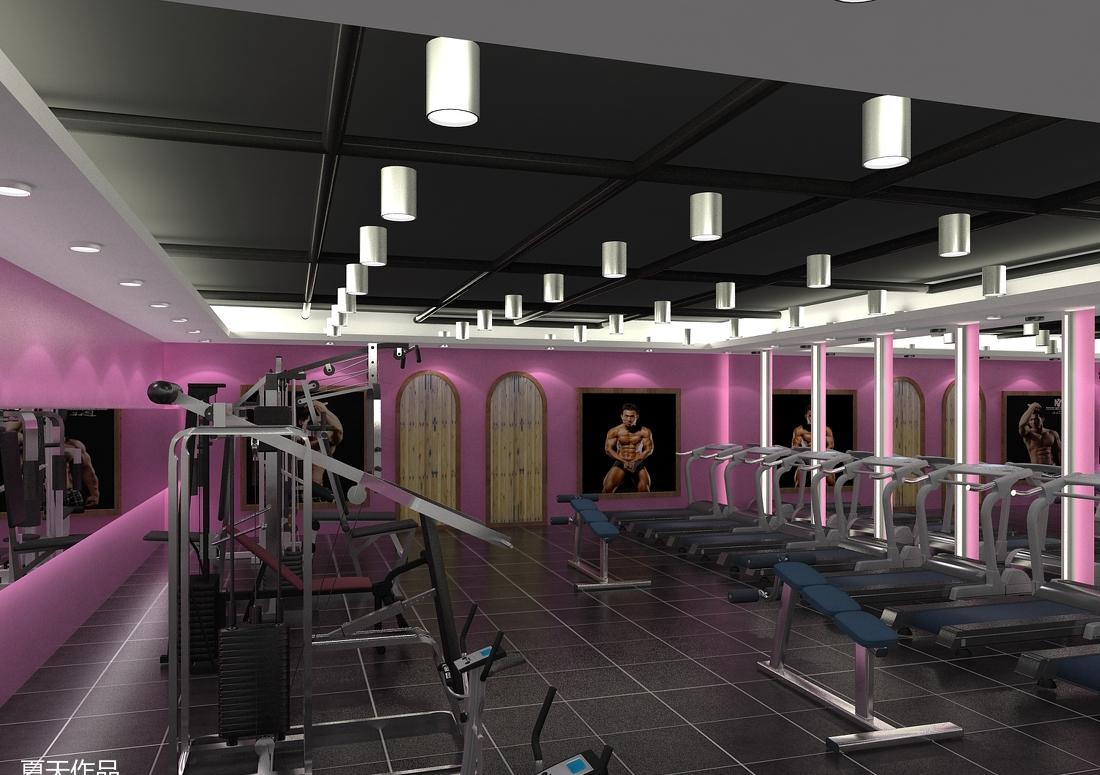 现代都市健身房设计-10