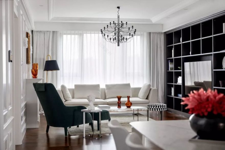 宁波 260㎡高雅轻奢风美墅,珍珠白++ 木作棕超凡脱俗高级感-6