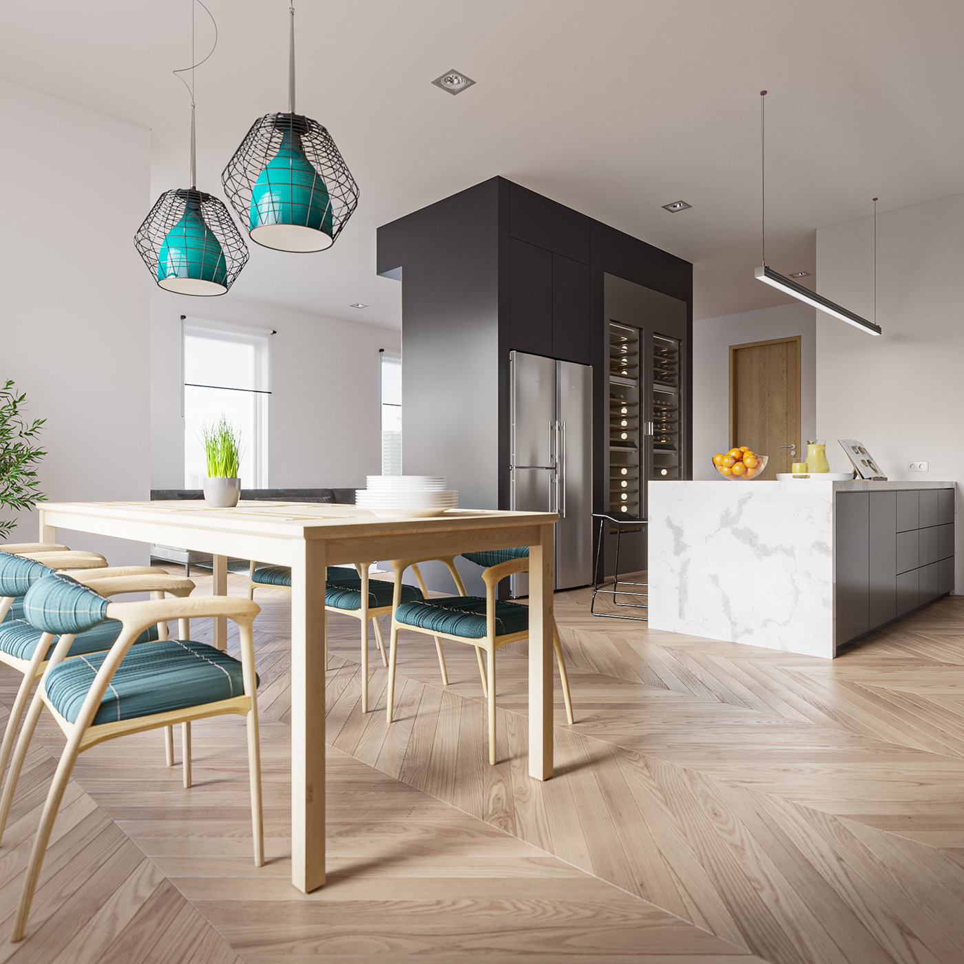 斯洛文尼亚平层公寓室内设计丨安娜斯塔西娅·古奇娜-3