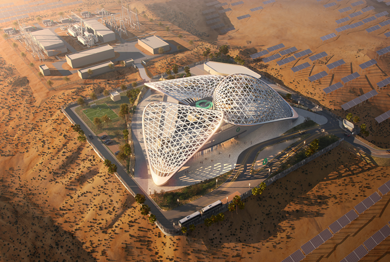 新疆中绿电米东综合服务中心丨中国乌鲁木齐丨HKS建筑设计-11