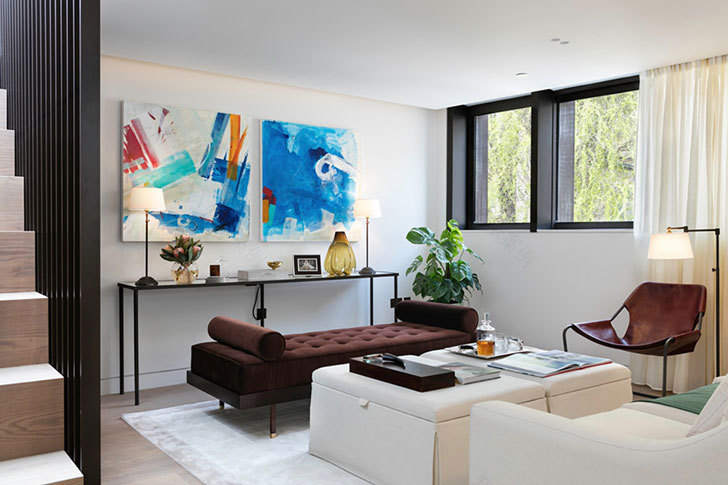 伦敦现代简约风格联排别墅-26