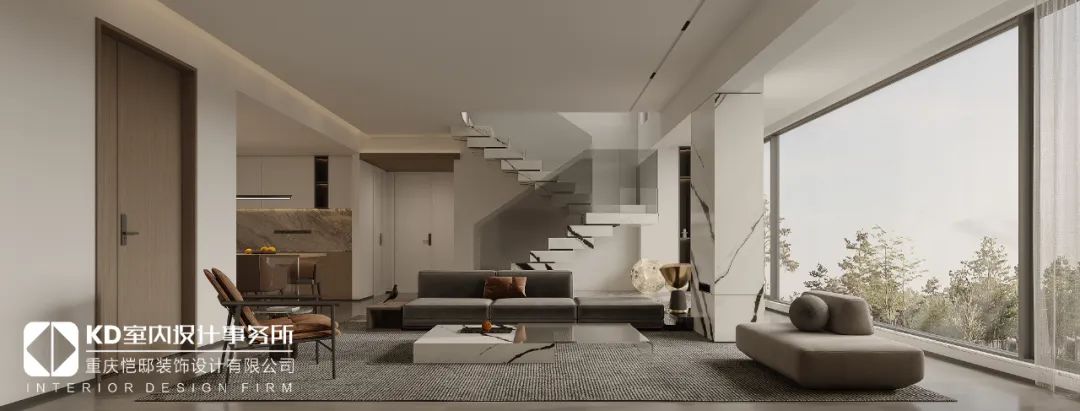 重庆星瀚雅府现代极简风设计丨中国重庆丨KD 室内设计事务所-20