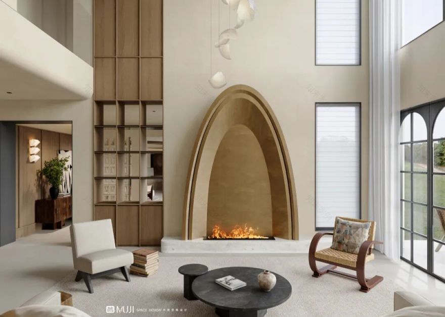 木吉新作|在四层侘寂别墅中,寻找时光沉淀的诗意栖居-41