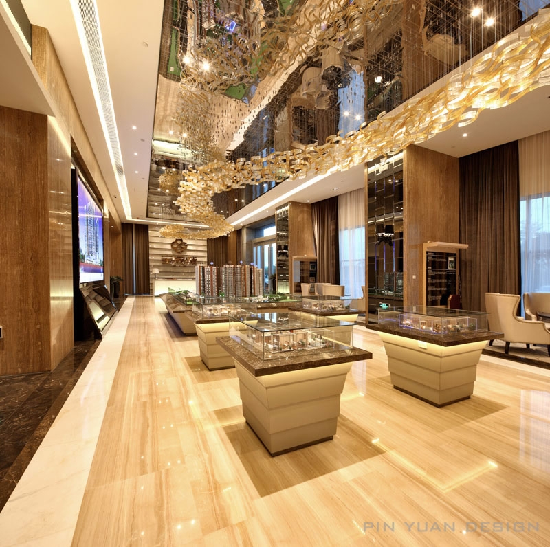 【品源设计】河源.宝晟地产四期售楼中心实景-3