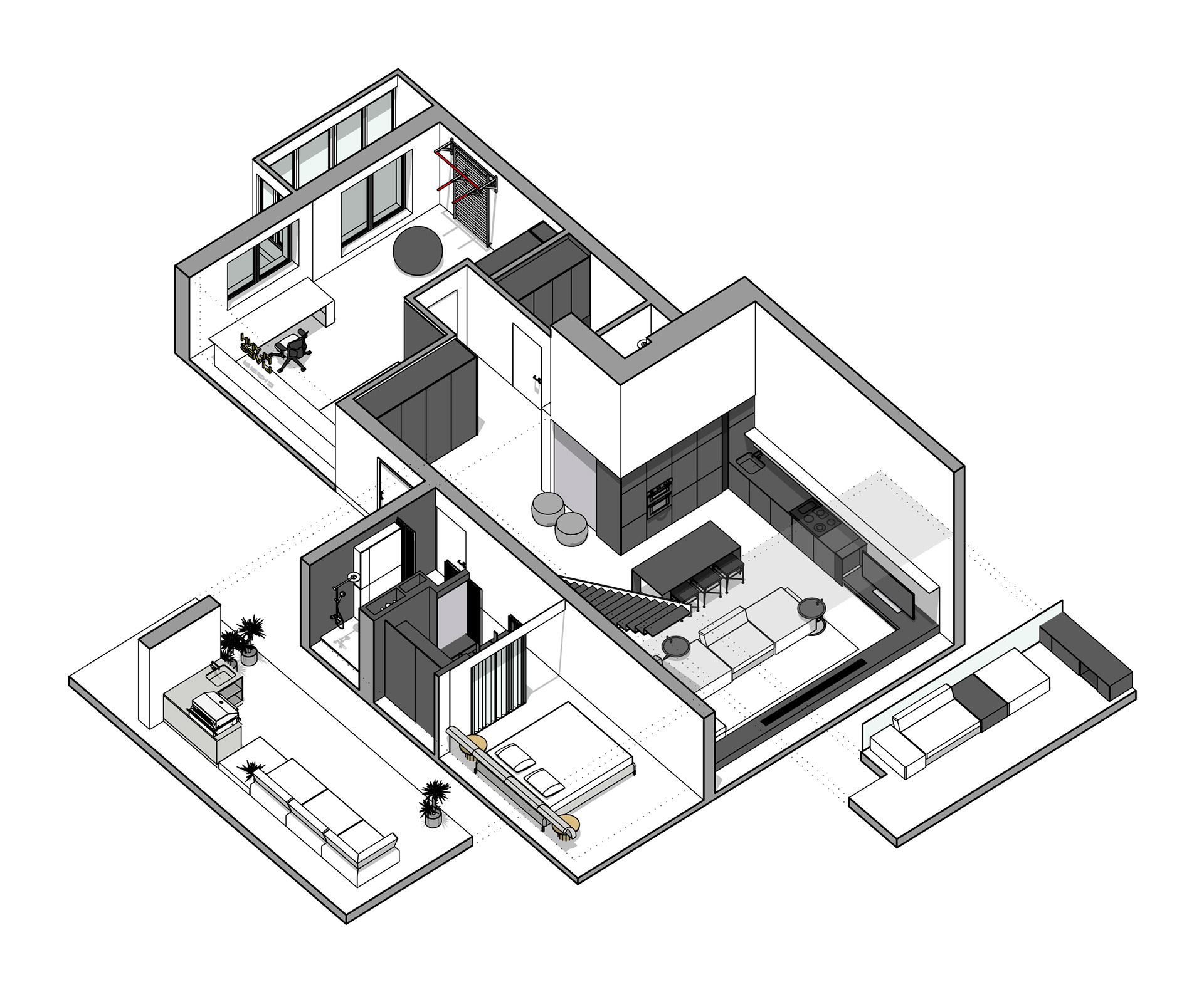 现代简约 白色调空间设计-0