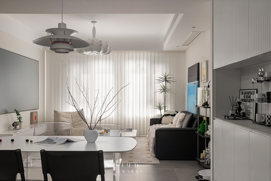 奶油风复式住宅丨中国滁州丨飞墨设计组-33