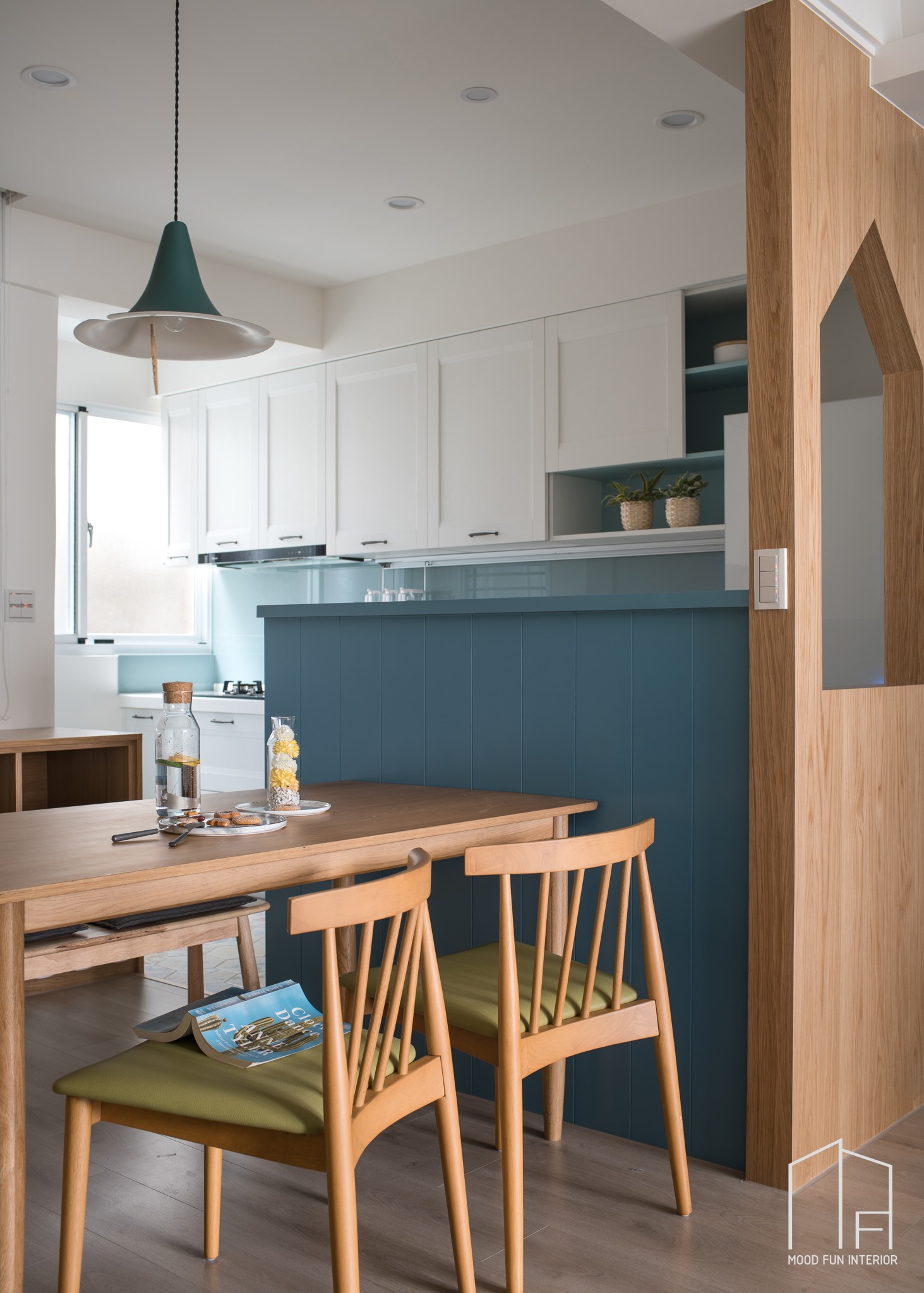 穆丰空间设计 | 88㎡北欧老屋翻新，色彩缤纷安全舒适-12