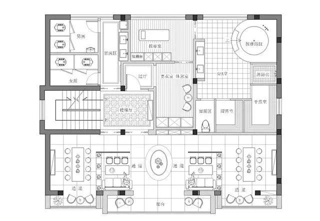康盛装饰打造 600㎡自然森系空间-8