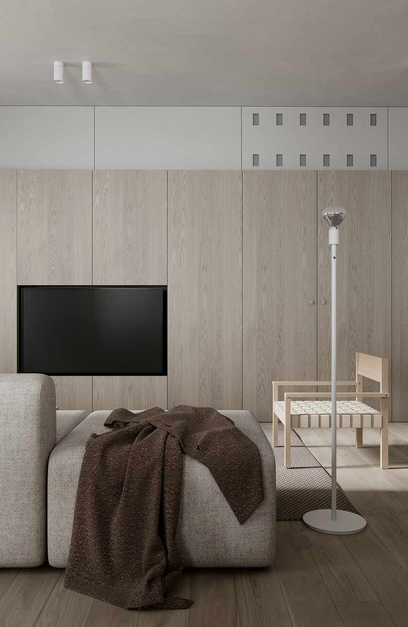 95㎡中性色系公寓设计-5