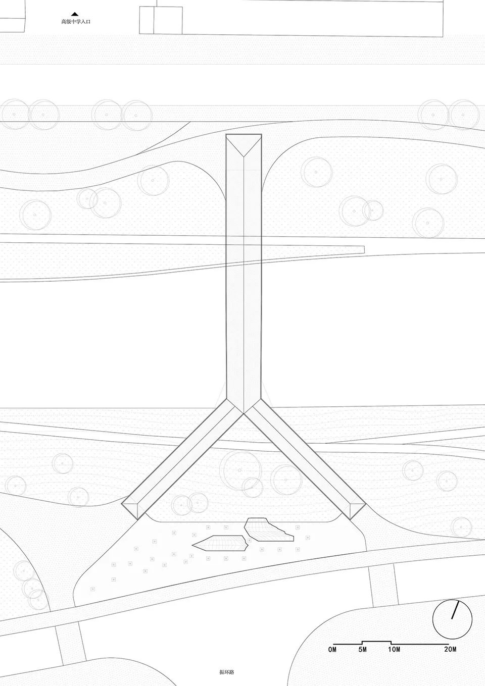 深圳坪山高级中学跨河人行桥 | 结构与空间的美学统一-84