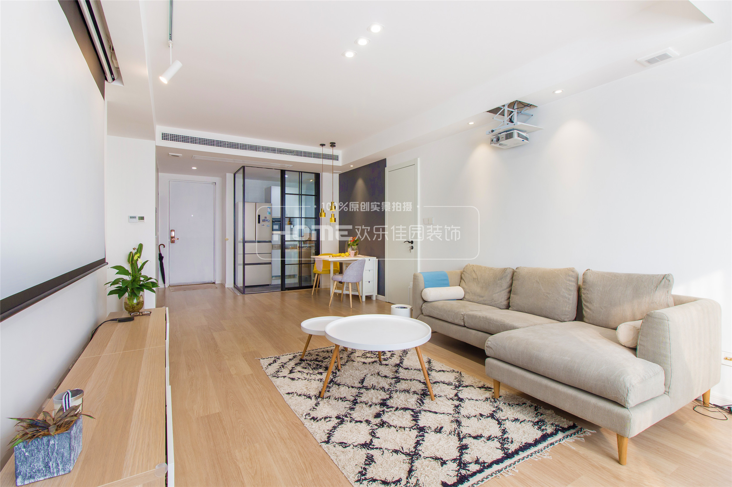 90 平米现代北欧混搭，打造极简生活空间-28