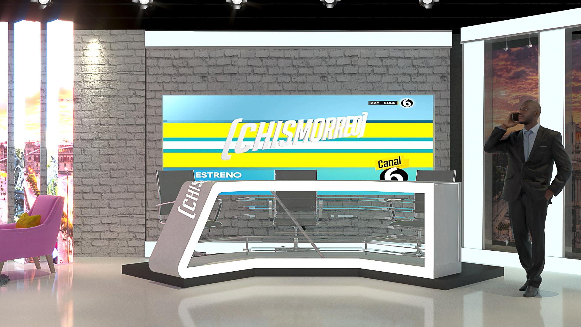 Multimedios TV Set-8