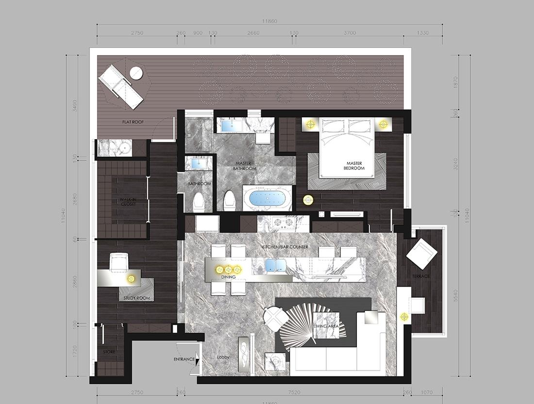 日系清新&民族古朴,露台公寓设计典范-0