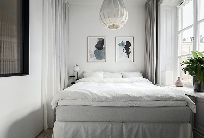 瑞典粉色小厨房公寓-8