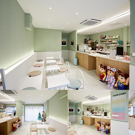 简约 10 坪甜品店设计 明亮照明点亮空间-1