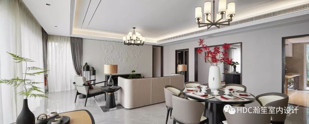 现代中式金泰地产中央星座样板房 | 古韵悠然，雅致禅意-16