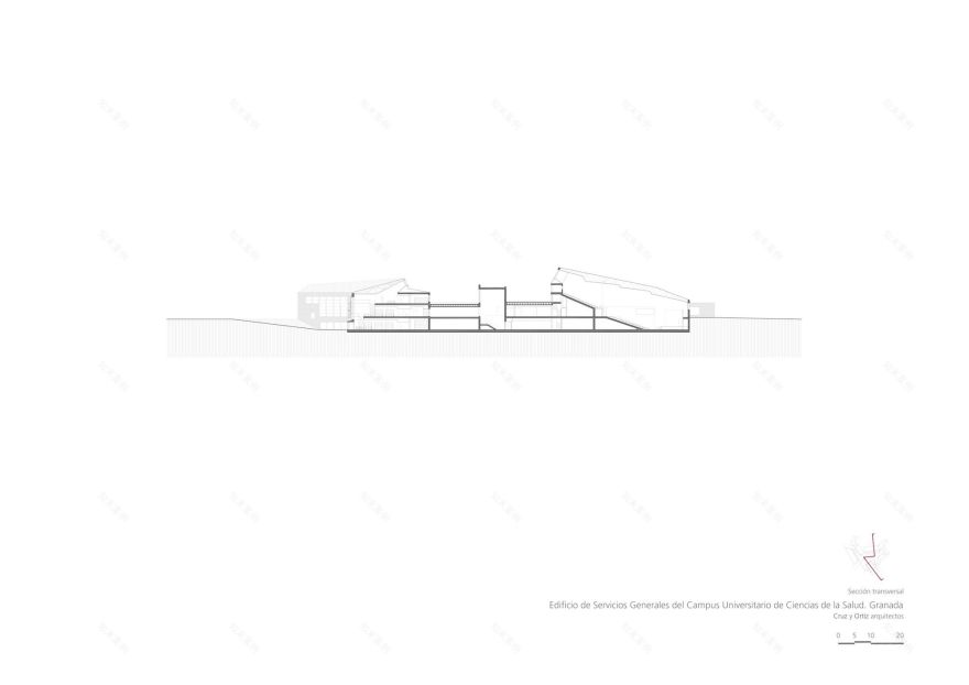 格兰纳达大学健康科学园区服务大楼 | 有机形态与多功能空间-38
