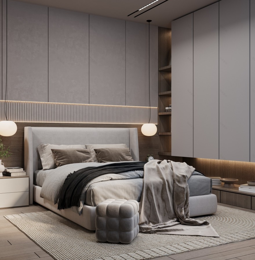 现代简约风卧室设计-4