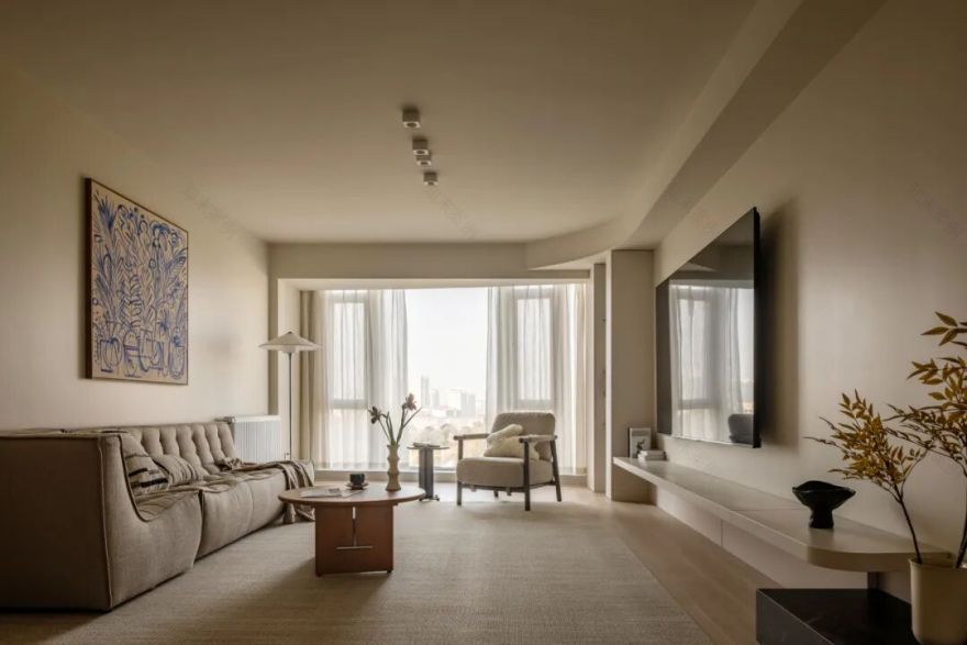 实景作品|梅花山庄168㎡异形空间变通透婚房!-68