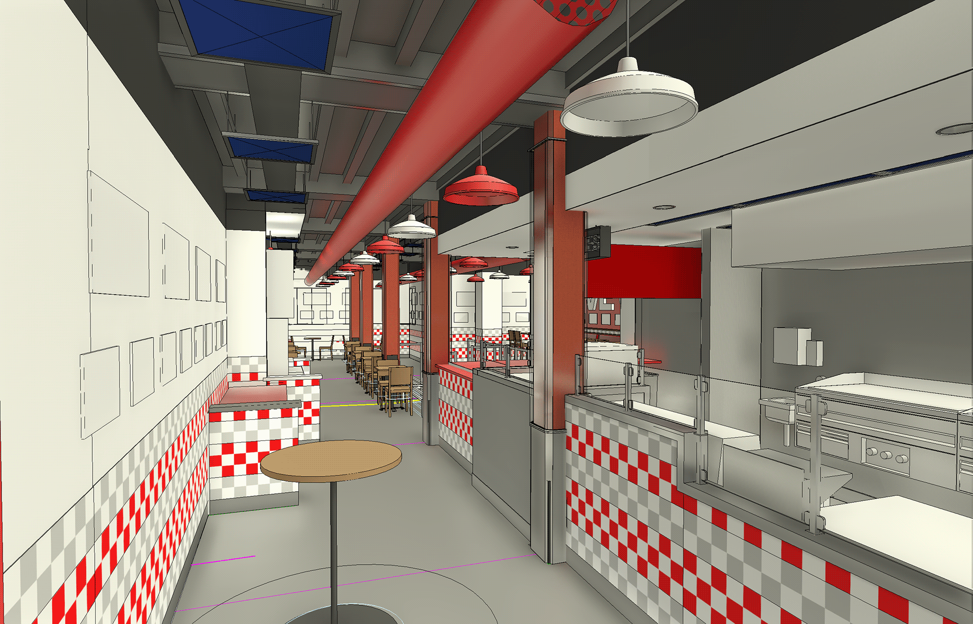 Five Guys | George Street Sydney | Restaurant Design-63