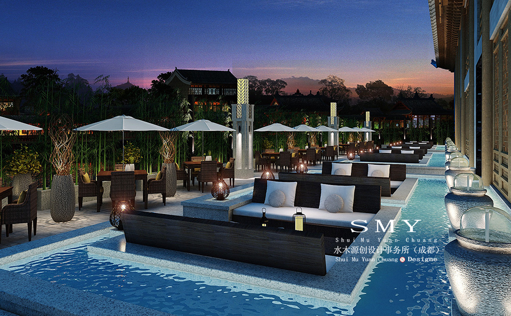 乐山酒店设计，乐山酒店装修设计案例-水木源创设计-14