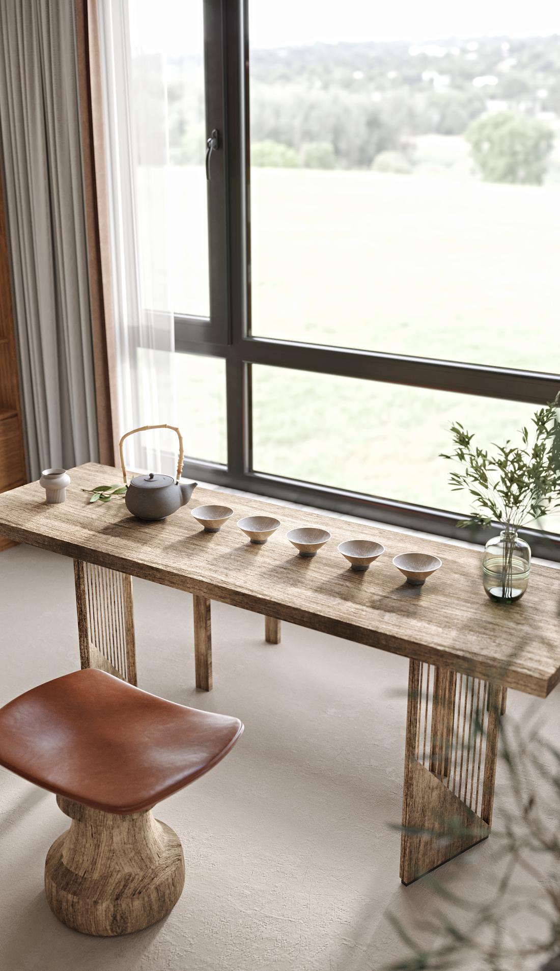 94㎡禅意中式父母套房设计-6