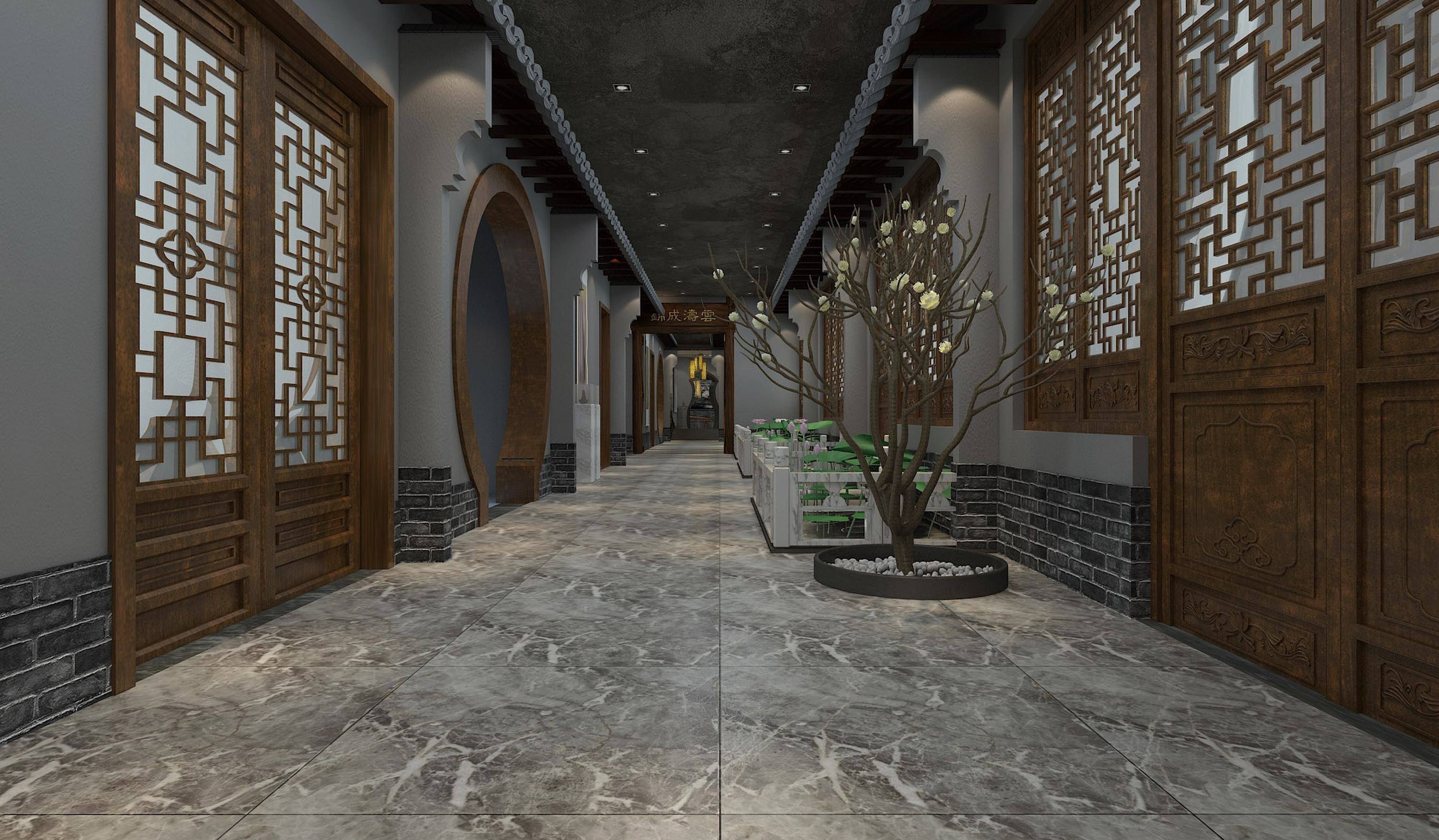 燕青酒店餐厅 | 刘双斌的江南园林雅致设计-22