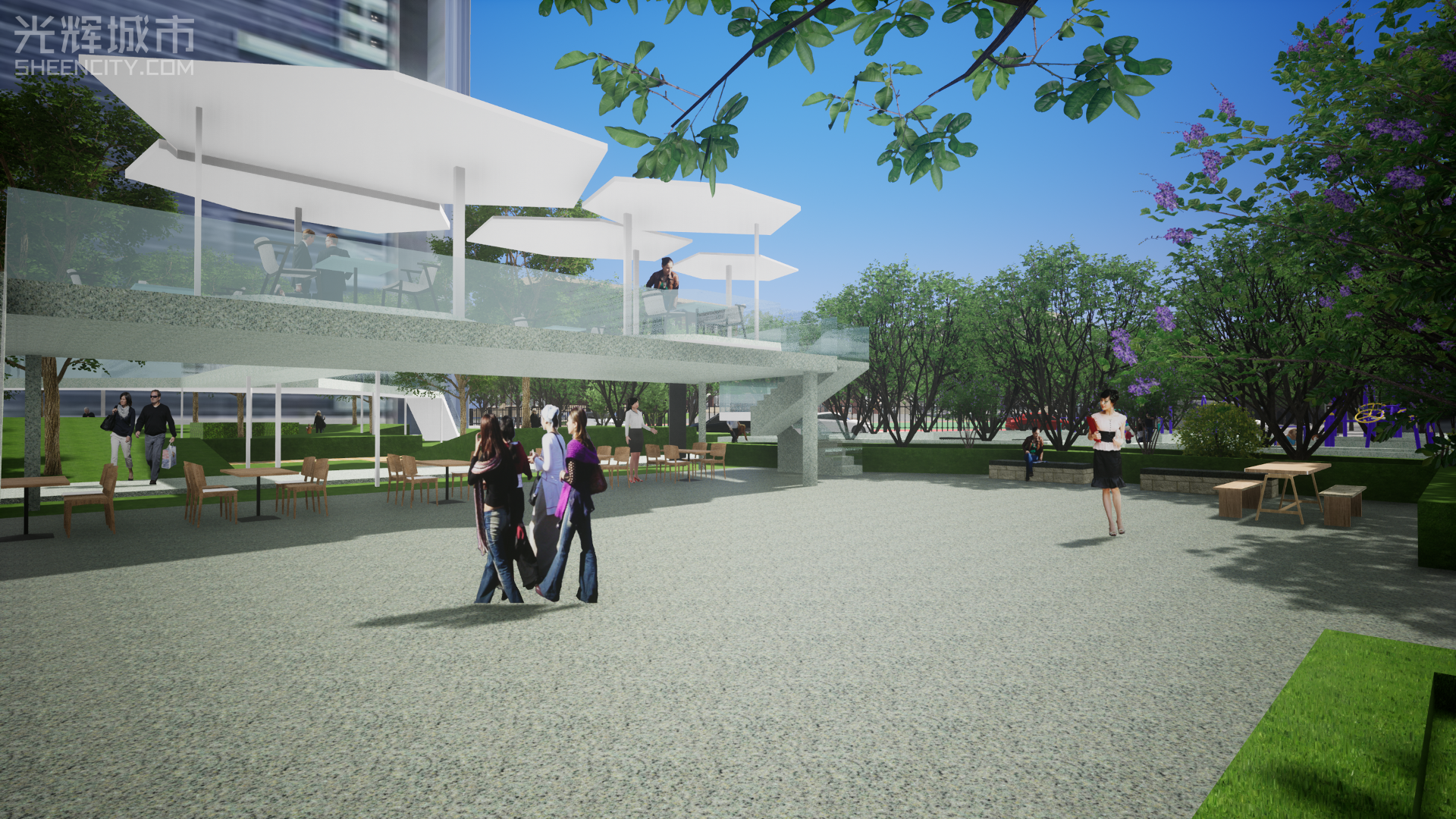 折叠花园·金科中心广场景观规划设计-12