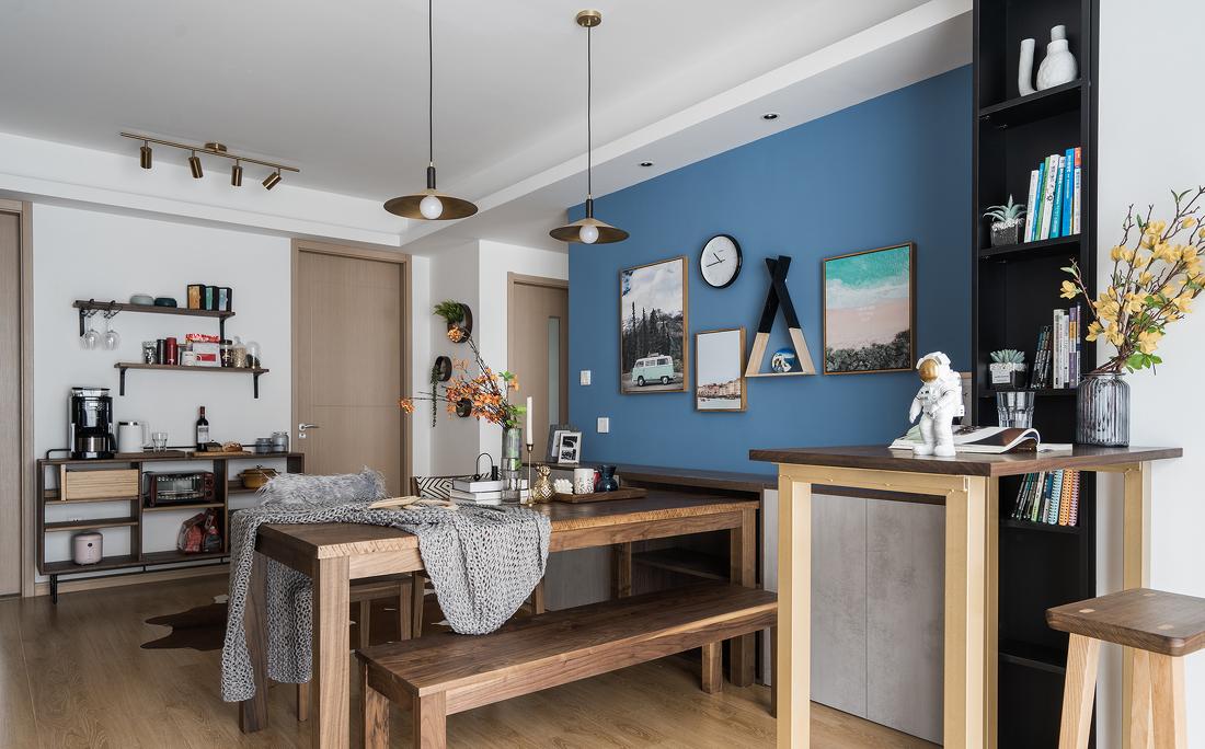 上海鸿鹄设计客餐厅一体超强储物设计丨中国上海-12