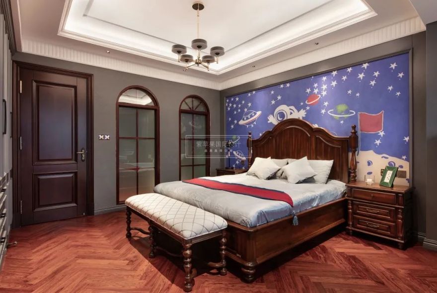 碧桂园凤凰湾美式复古别墅丨紫苹果装饰集团-62