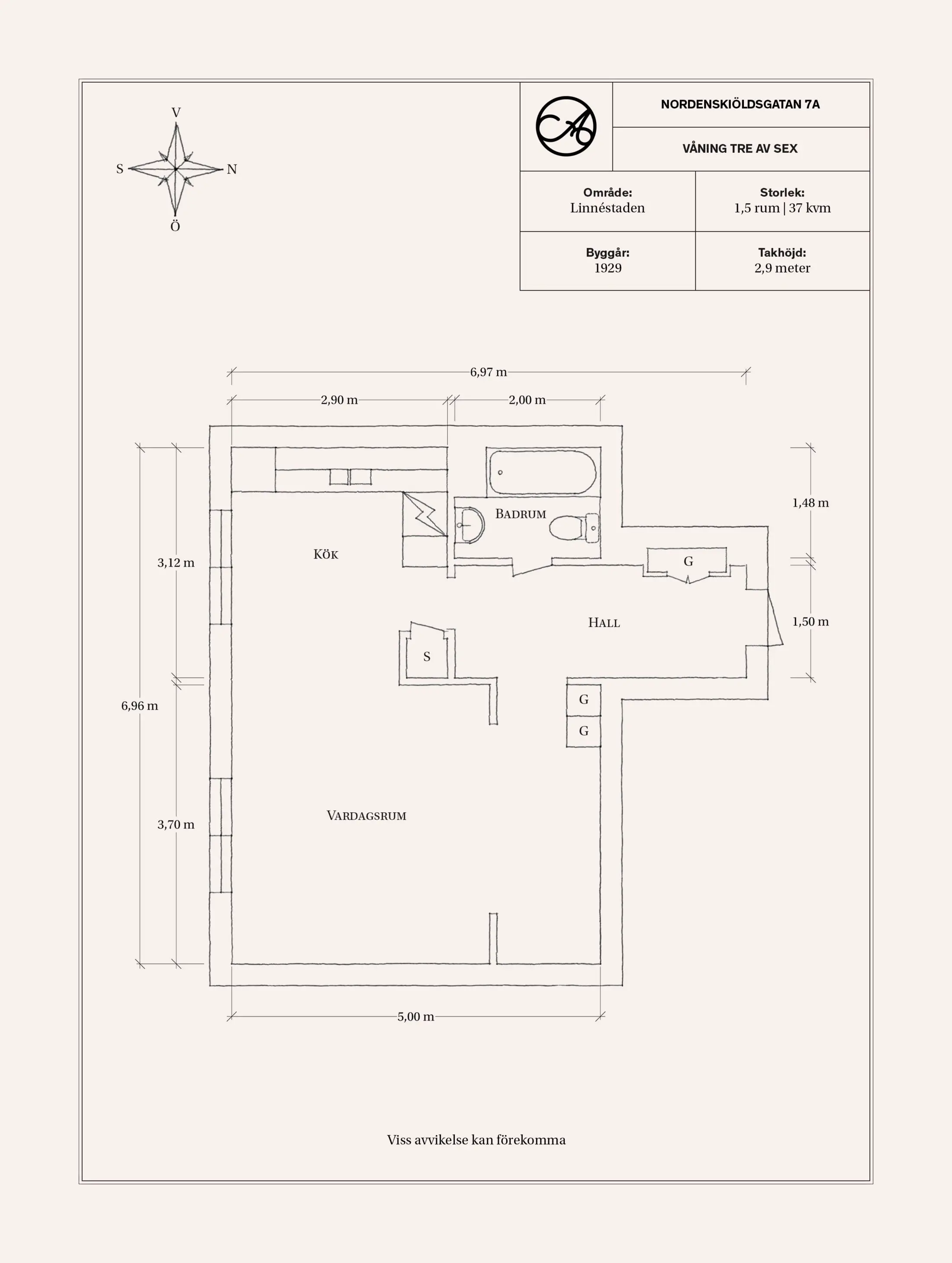 瑞典 37m²工作室神奇设计，一帘遮床创造私密空间-1