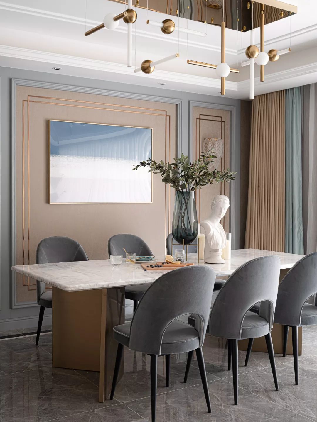 轻奢风金堂琅园 132㎡家居设计,打造精致舒适生活-20