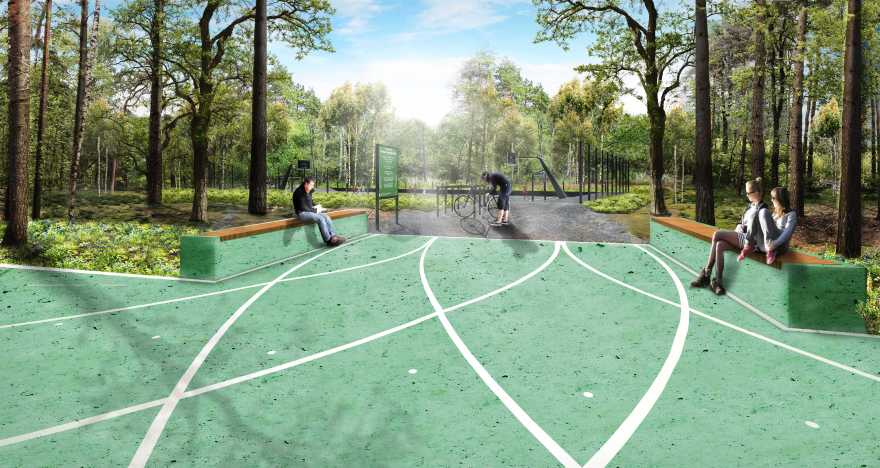 比利时 Genk 体育公园绿色升级,打造独特户外空间-20