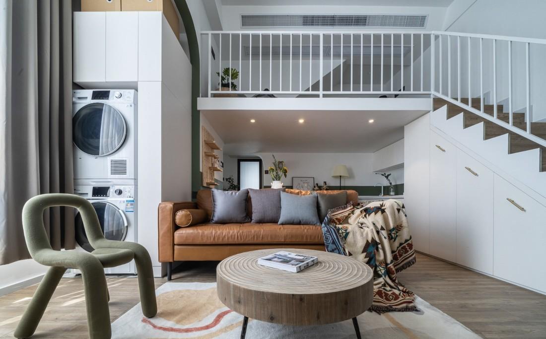 王一樹打造 76㎡中古风理想居所,优化空间动线与收纳-42