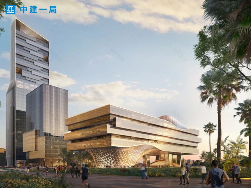 深圳湾超级总部基地新地标!中建一局承建的中兴通讯总部大厦项目1号楼封顶-39