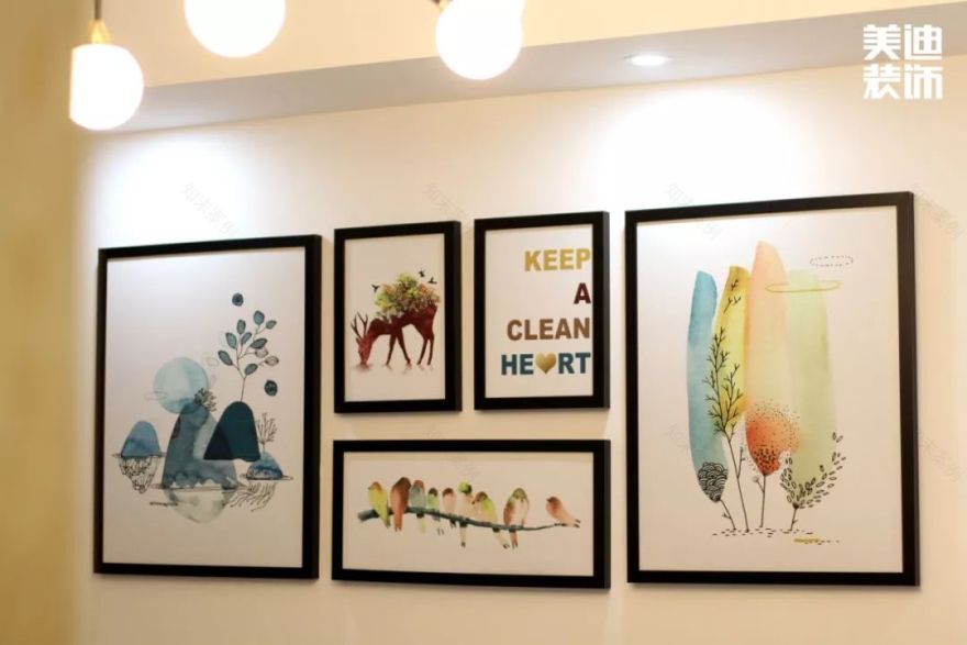 长沙 88㎡北欧风婚房,谷仓门++ 收纳背景墙打造时尚生活空间-23