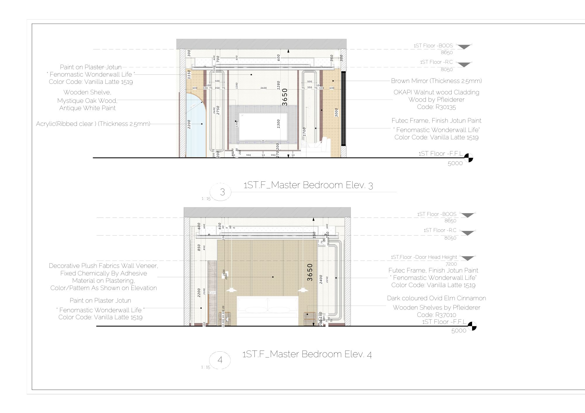 Modern Master Bedroom Suite Interior Design-13