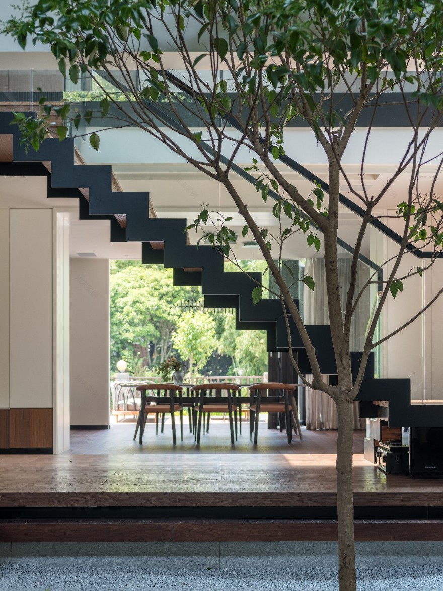 上海 376㎡树屋别墅 | VCDesign 融入自然,打造室内外一体化空间-34