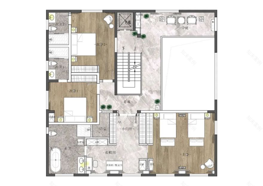 新中式别墅空间的诗意与优雅丨赵振庭-33