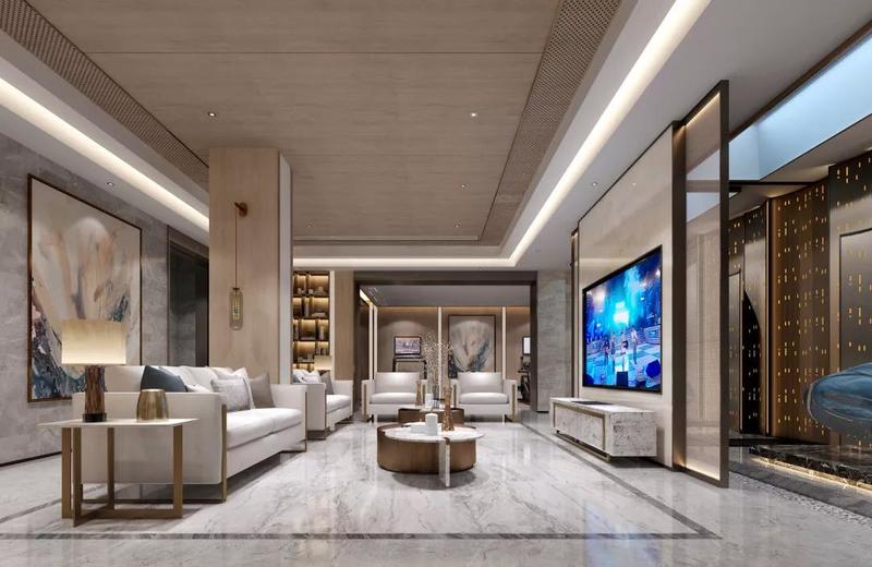 世茂香槟湖1200㎡别墅，自然轻奢的诗意空间-9