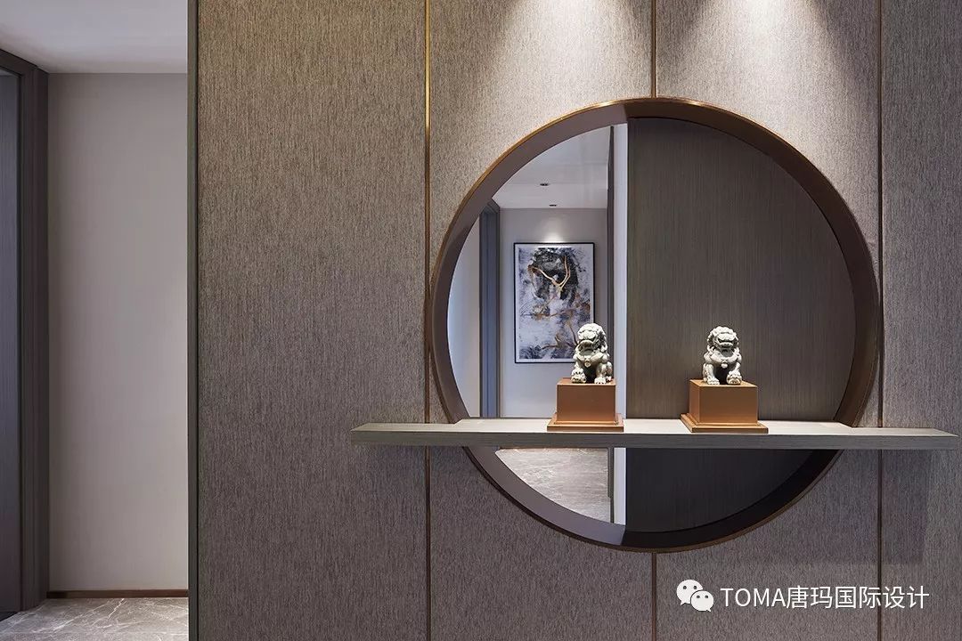 鹰潭星海湾新中式轻奢样板房设计-7