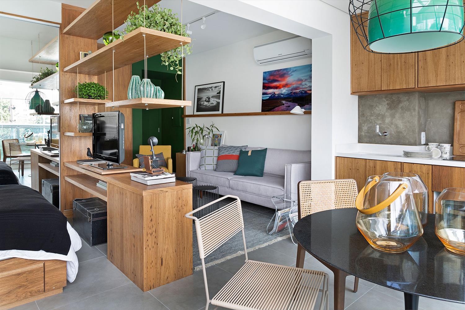 巴西 34 平米公寓的年轻时尚设计-8