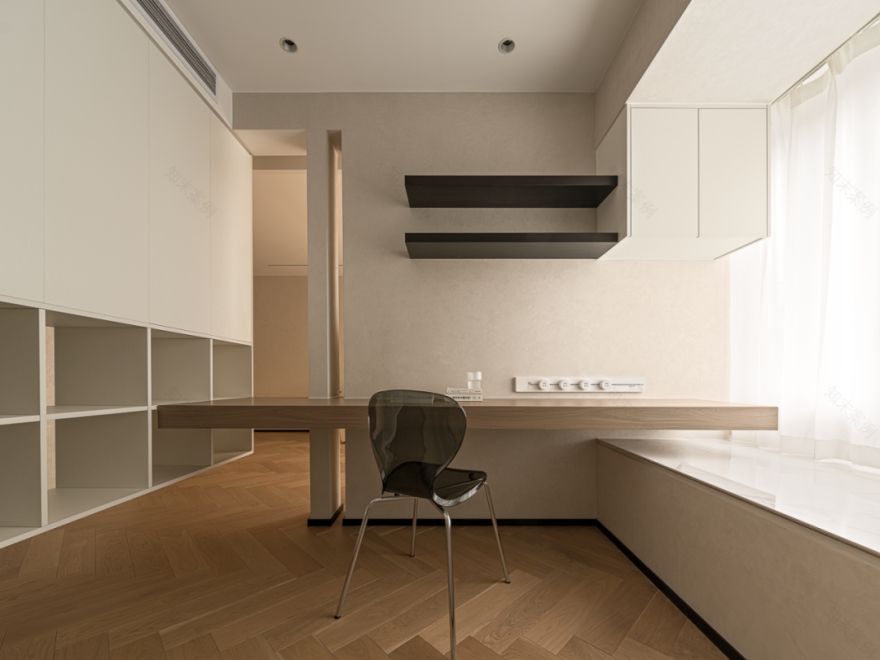 奶油风简致居所丨中国无锡丨悟塬空间设计-15