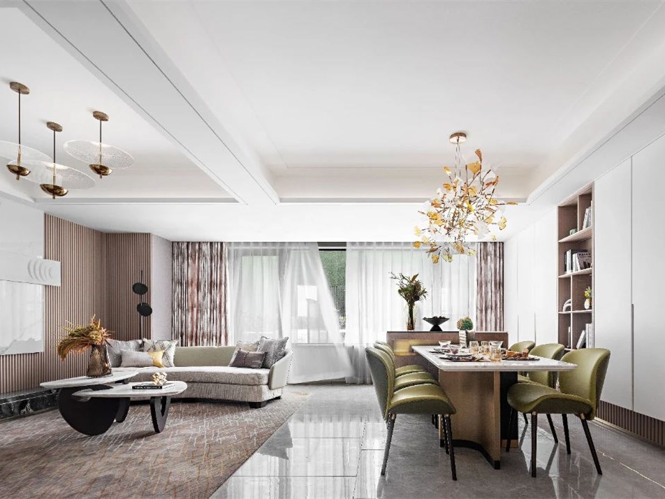 合肥公园万象叠墅样板房丨中国合肥丨上海几朵空间设计有限公司-3